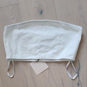 NWT superdown bandeau white top xs